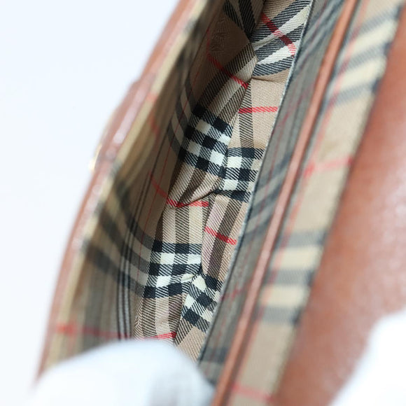 Burberrys Ferragamo Shoulder Bag Leather 2Set Green Brown Auth BA4815