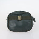 Burberrys Ferragamo Shoulder Bag Leather 2Set Green Brown Auth BA4815-2