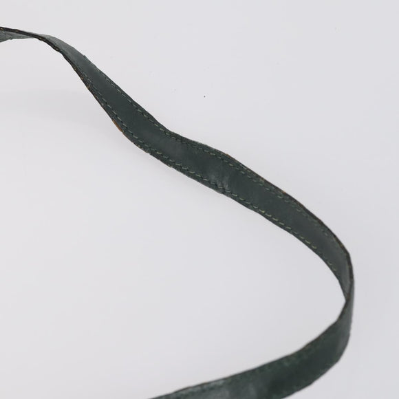 Burberrys Ferragamo Shoulder Bag Leather 2Set Green Brown Auth BA4815