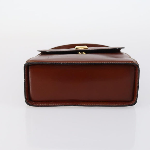 BALLY Shoulder Bag Leather 3Set Brown Black Auth BA4817