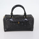 BALLY Shoulder Bag Leather 3Set Brown Black Auth BA4817-2