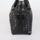 BALLY Shoulder Bag Leather 3Set Brown Black Auth BA4817-4