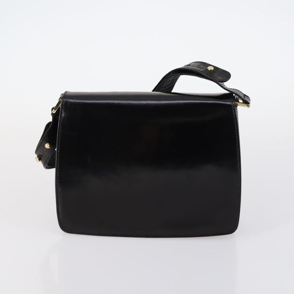 BALLY Shoulder Bag Leather 3Set Brown Black Auth BA4817