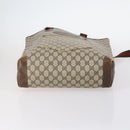 GUCCI GG Supreme Bamboo Shoulder Bag PVC 3Set Beige Black Auth BA4818-13