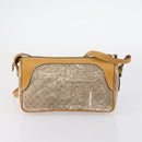 GUCCI GG Supreme Bamboo Shoulder Bag PVC 3Set Beige Black Auth BA4818-16