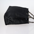 GUCCI GG Supreme Bamboo Shoulder Bag PVC 3Set Beige Black Auth BA4818-4