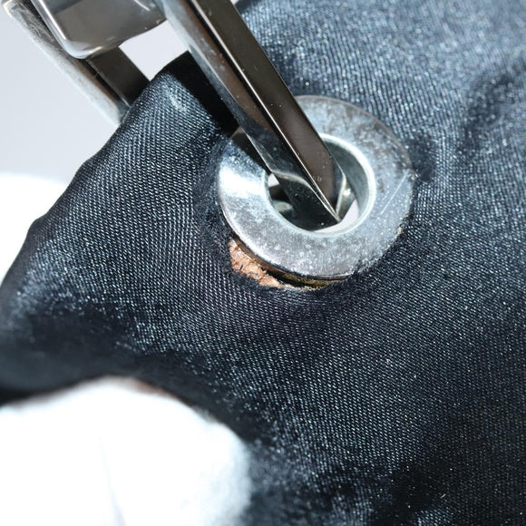 GUCCI GG Supreme Bamboo Shoulder Bag PVC 3Set Beige Black Auth BA4818