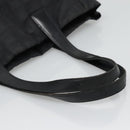 CHANEL New Travel line Tote Bag Nylon Gold Black CC Auth BA4821-7