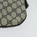 GUCCI GG Supreme Shoulder Bag PVC Navy Gold 904 02 020 Auth BA4823-16