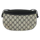 GUCCI GG Supreme Shoulder Bag PVC Navy Gold 904 02 020 Auth BA4823-2