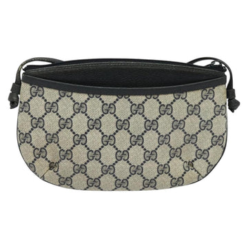 GUCCI GG Supreme Shoulder Bag PVC Navy Gold 904 02 020 Auth BA4823 - 0