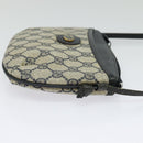 GUCCI GG Supreme Shoulder Bag PVC Navy Gold 904 02 020 Auth BA4823-4