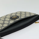 GUCCI GG Supreme Shoulder Bag PVC Navy Gold 904 02 020 Auth BA4823-6