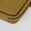 CARTIER Must Line Shoulder Bag Leather Beige Gold Auth BA4825-11