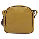 CARTIER Must Line Shoulder Bag Leather Beige Gold Auth BA4825-3