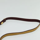 CARTIER Must Line Shoulder Bag Leather Beige Gold Auth BA4825-8