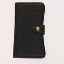 BALLY Quilted Shoulder Bag Leather 2 Set Black Auth BA4826-10