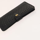 BALLY Quilted Shoulder Bag Leather 2 Set Black Auth BA4826-12