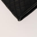 BALLY Quilted Shoulder Bag Leather 2 Set Black Auth BA4826-15