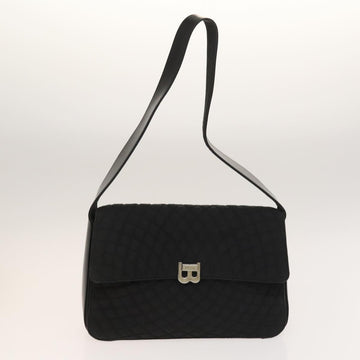 BALLY Quilted Shoulder Bag Leather 2Set Black Auth BA4826 - 0