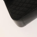 BALLY Quilted Shoulder Bag Leather 2 Set Black Auth BA4826-8