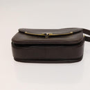 BALLY Shoulder Bag Leather 3Set Bordeaux Black Auth BA4827-14