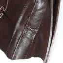 BALLY Shoulder Bag Leather 3Set Bordeaux Black Auth BA4827-15