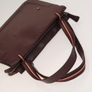 BALLY Shoulder Bag Leather 3Set Bordeaux Black Auth BA4827-19