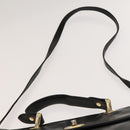 BALLY Shoulder Bag Leather 3Set Bordeaux Black Auth BA4827-6