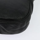 BALLY Shoulder Bag Leather Black Gold Auth BA4829-16