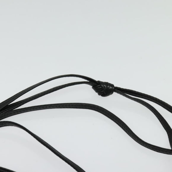 BALLY Shoulder Bag Leather Black Gold Auth BA4829