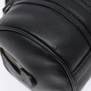 MCM Hand Bag Leather Black Silver Auth BA4835-16