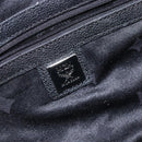 MCM Hand Bag Leather Black Silver Auth BA4835-17
