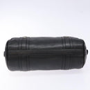 MCM Hand Bag Leather Black Silver Auth BA4835-5