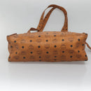 MCM Logogram Vicetos Shoulder Bag PVC Leather Brown Gold Auth BA4838-5
