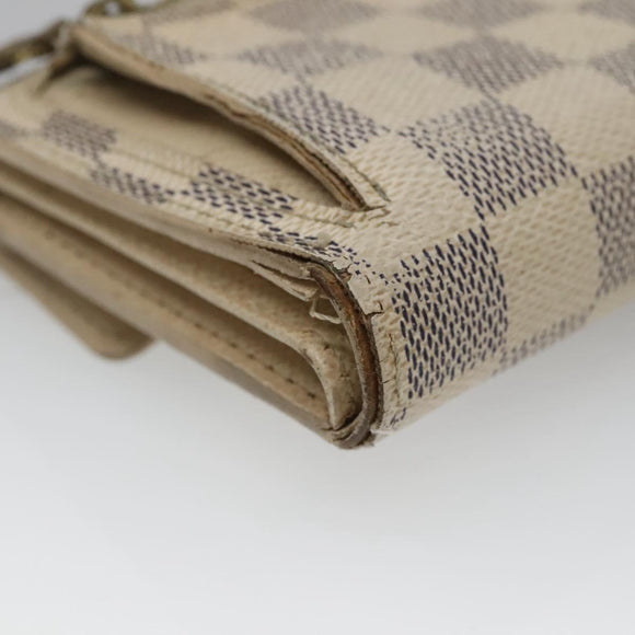 LOUIS VUITTON Damier Azur Portefeuille Koala Trifold Wallet N60013 Auth BA4841