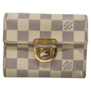 LOUIS VUITTON Damier Azur Portefeuille Koala Trifold Wallet N60013 Auth BA4841-13