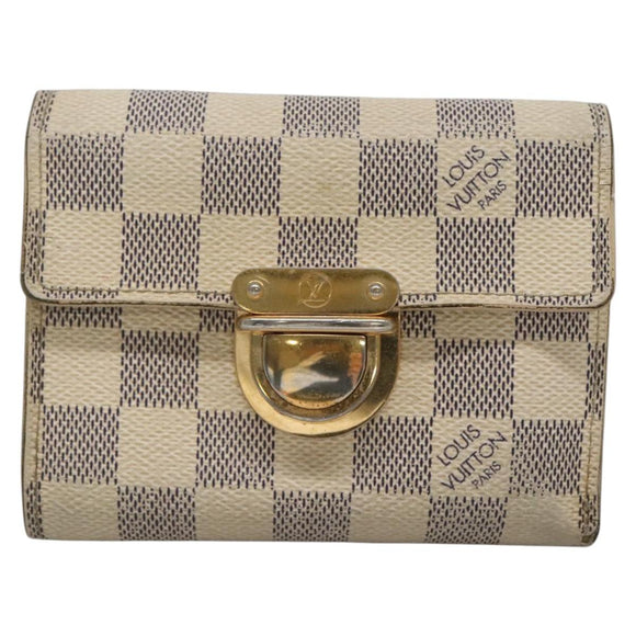 LOUIS VUITTON Damier Azur Portefeuille Koala Trifold Wallet N60013 Auth BA4841