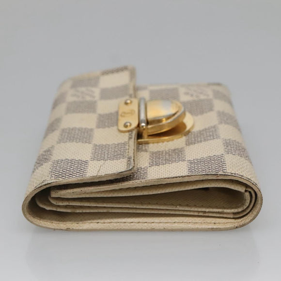 LOUIS VUITTON Damier Azur Portefeuille Koala Trifold Wallet N60013 Auth BA4841