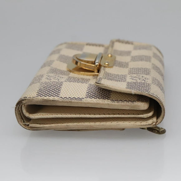 LOUIS VUITTON Damier Azur Portefeuille Koala Trifold Wallet N60013 Auth BA4841