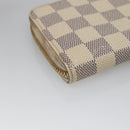 LOUIS VUITTON Damier Azur Portefeuille Clemence Long Wallet N61264 Auth BA4842-16