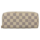 LOUIS VUITTON Damier Azur Portefeuille Clemence Long Wallet N61264 Auth BA4842-13