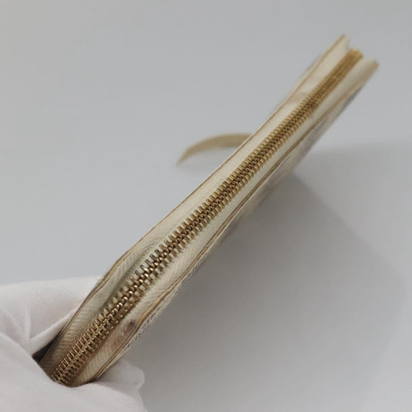 LOUIS VUITTON Damier Azur Portefeuille Clemence Long Wallet N61264 Auth BA4842