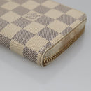 LOUIS VUITTON Damier Azur Portefeuille Clemence Long Wallet N61264 Auth BA4842-7