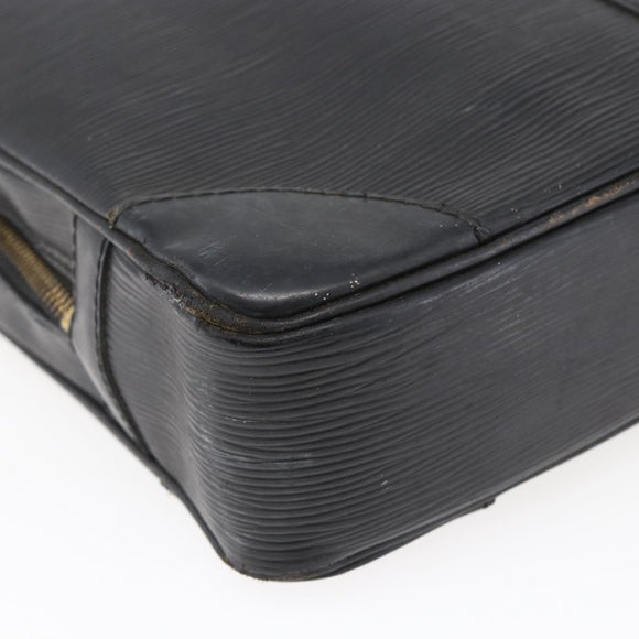 LOUIS VUITTON Epi Porte Documents Voyage Business Bag Black M54472 Auth BA4858