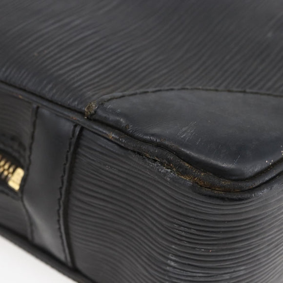 LOUIS VUITTON Epi Porte Documents Voyage Business Bag Black M54472 Auth BA4858