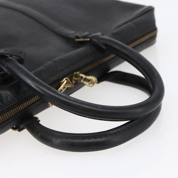 LOUIS VUITTON Epi Porte Documents Voyage Business Bag Black M54472 Auth BA4858