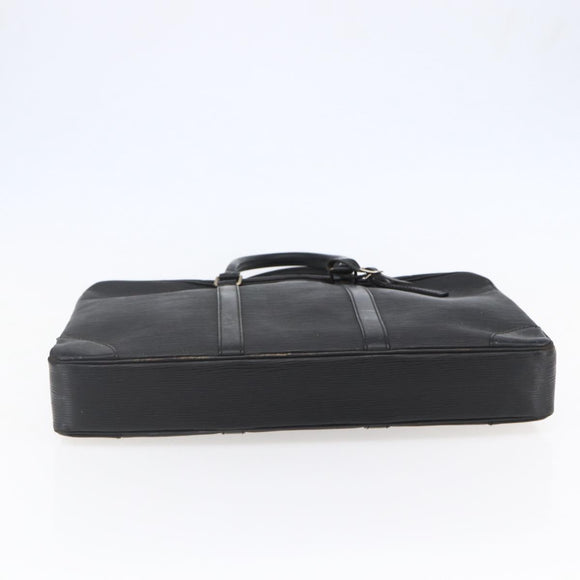 LOUIS VUITTON Epi Porte Documents Voyage Business Bag Black M54472 Auth BA4858