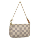 LOUIS VUITTON Damier Azur Mini Pochette Accessoires Pouch N63005 LV Auth BA4860-1