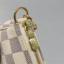 LOUIS VUITTON Damier Azur Mini Pochette Accessoires Pouch N63005 LV Auth BA4860-10